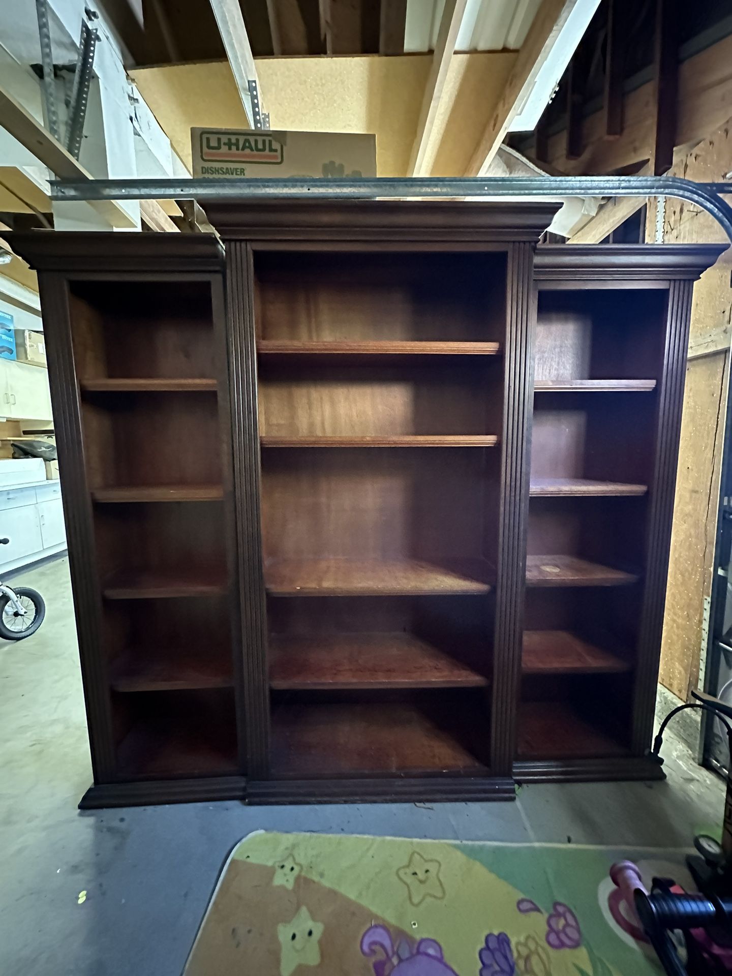 Triple Section Bookcase