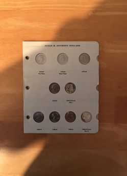 Susan B Anthony Proof Dollars 10.00 each