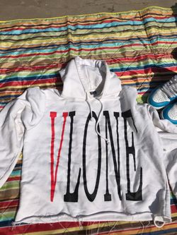 white Vlone Hoodie