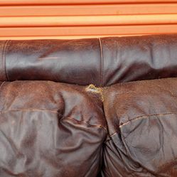 Free leather couch set