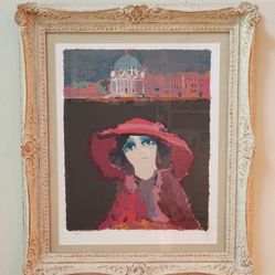 Renato Borsato Italian Woman Rome 58/120 Ltd Edition Serigraph Signed Numbered