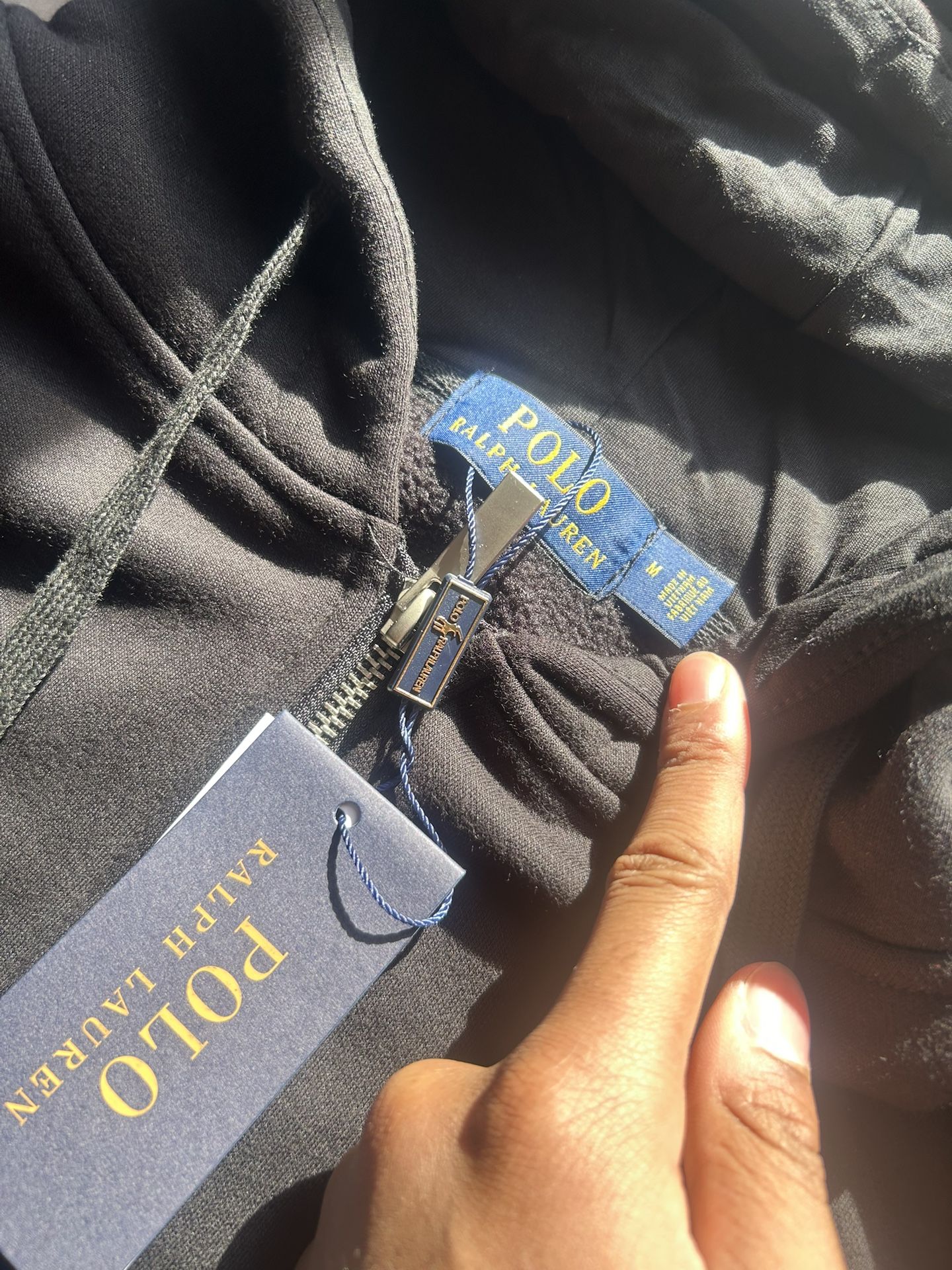 Men’s Black Polo Ralph Lauren Zip