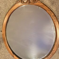 Antique Louis XVI Beveled Wall Mirror