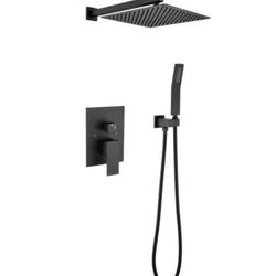2-Handle Claw Foot Tub Faucet with Hand Shower in. Matte Black Model#TH6003-12MB