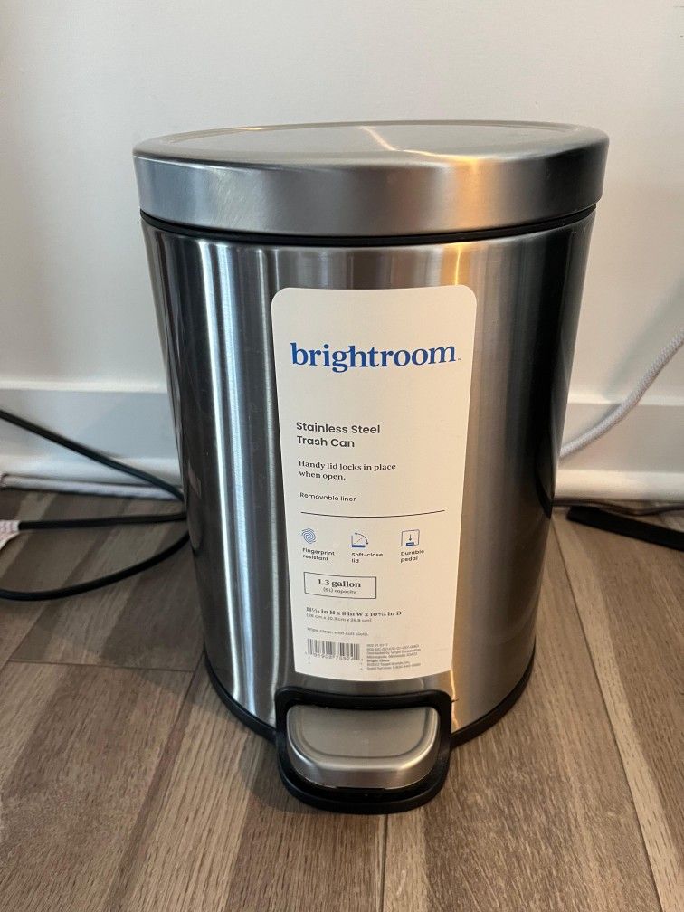 Brightroom Stainless Steel Trash Can
