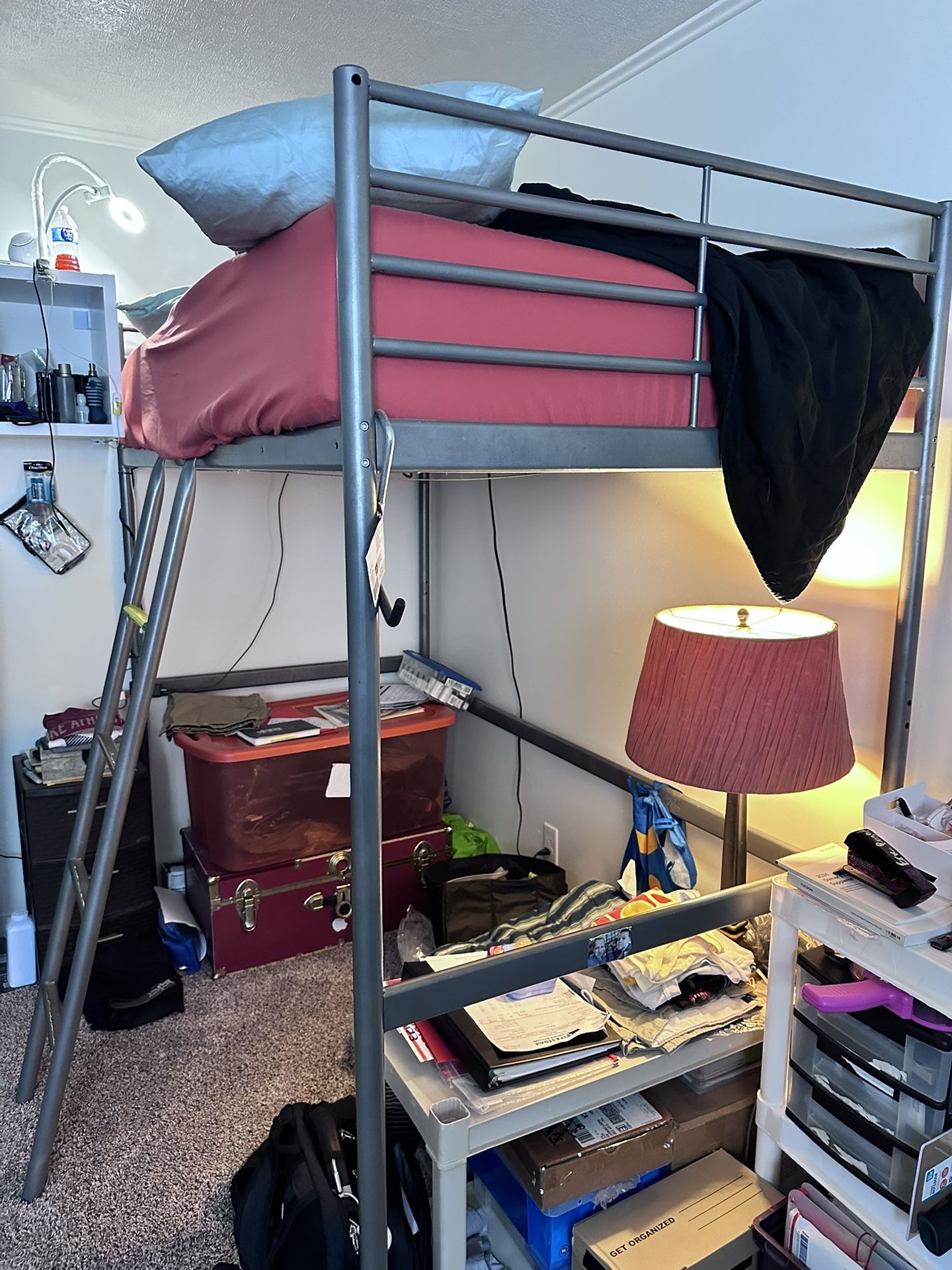 Loft Bed With Twin On Top. Includes Mattress. 