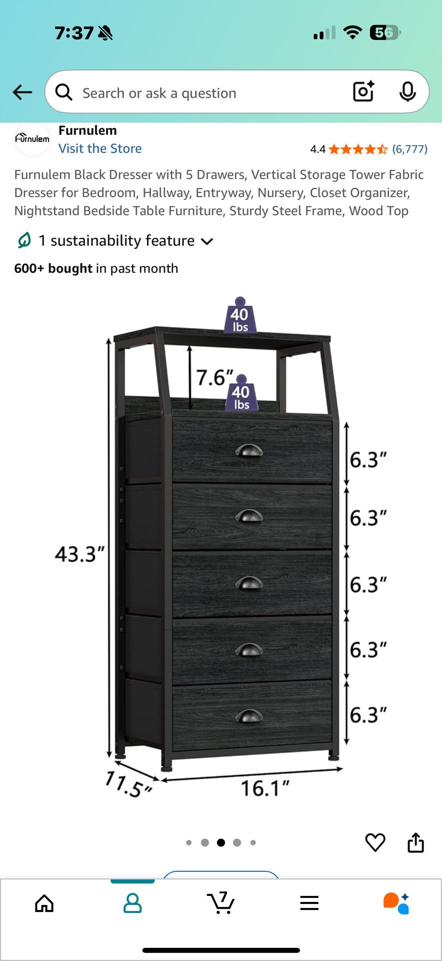 Black Dresser