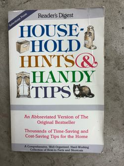 Reader's Digest Selections From Household Hints & Handy Tips Paperback 1994