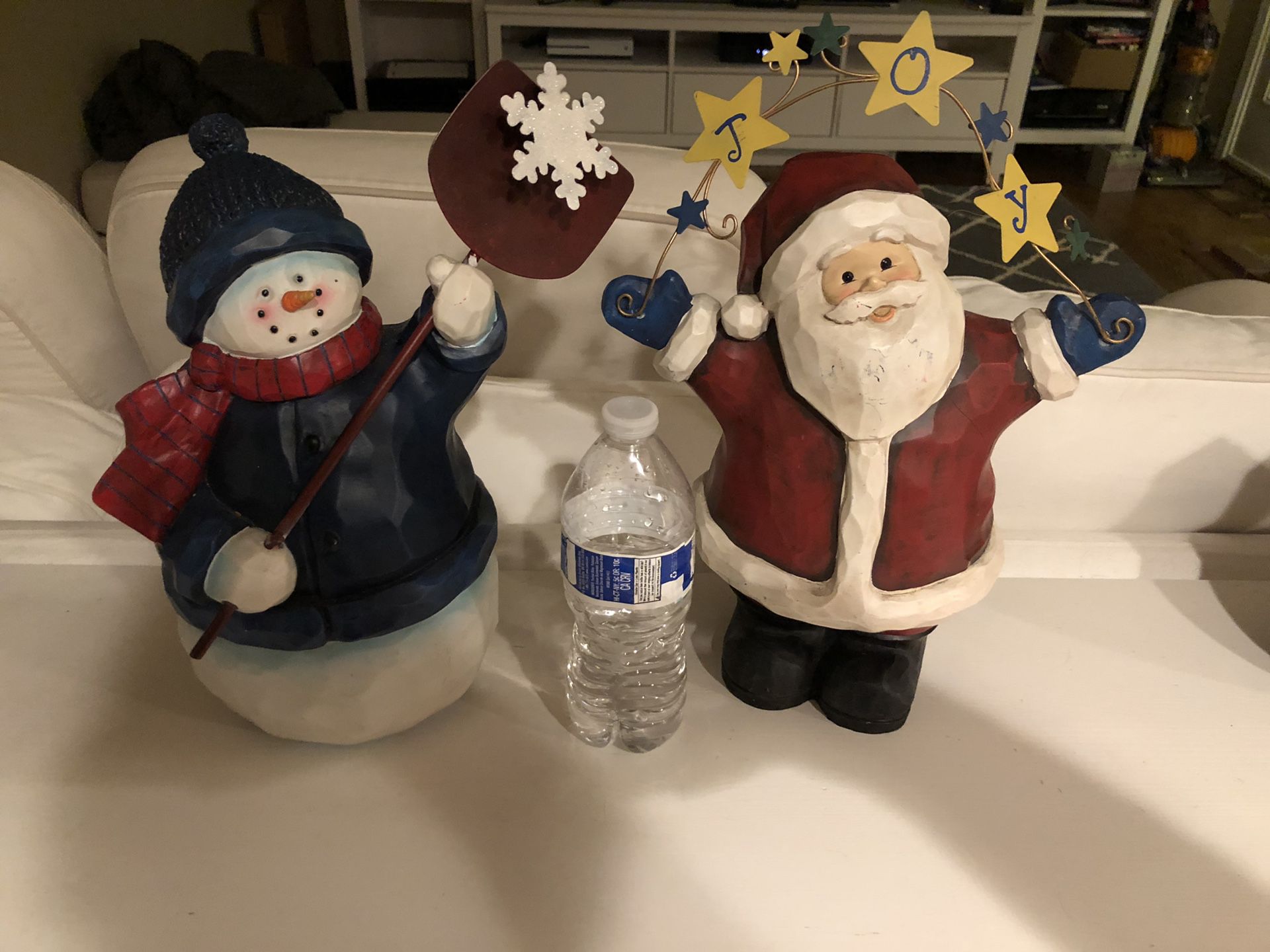 Christmas decoration Santa and snowman