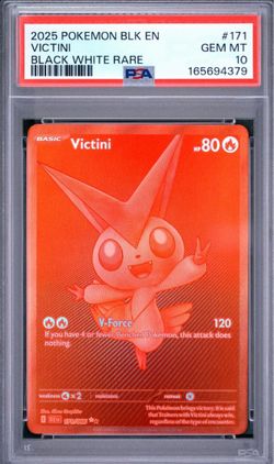 PSA 10 Victini #171 Pokemon Black White Rare 2025