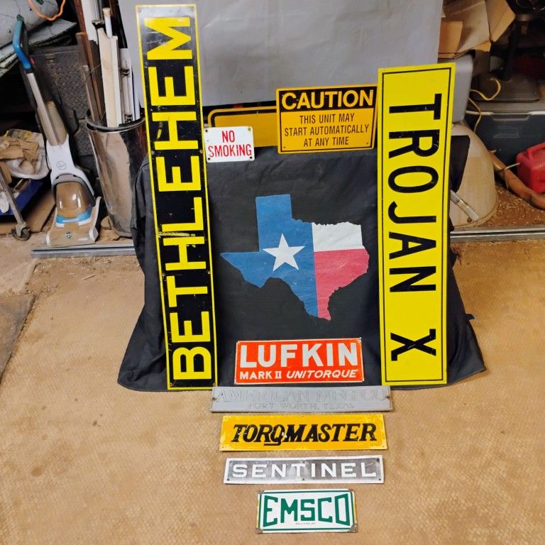 Vintage Metal Signs 