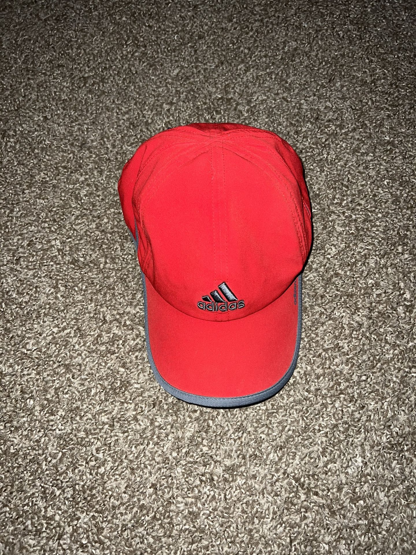Adidas Athletic Hat Red Grey