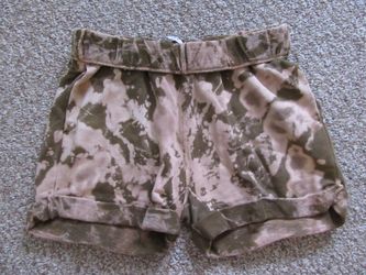 Women's Frame Tie-Dye Cotton Shorts Size Small