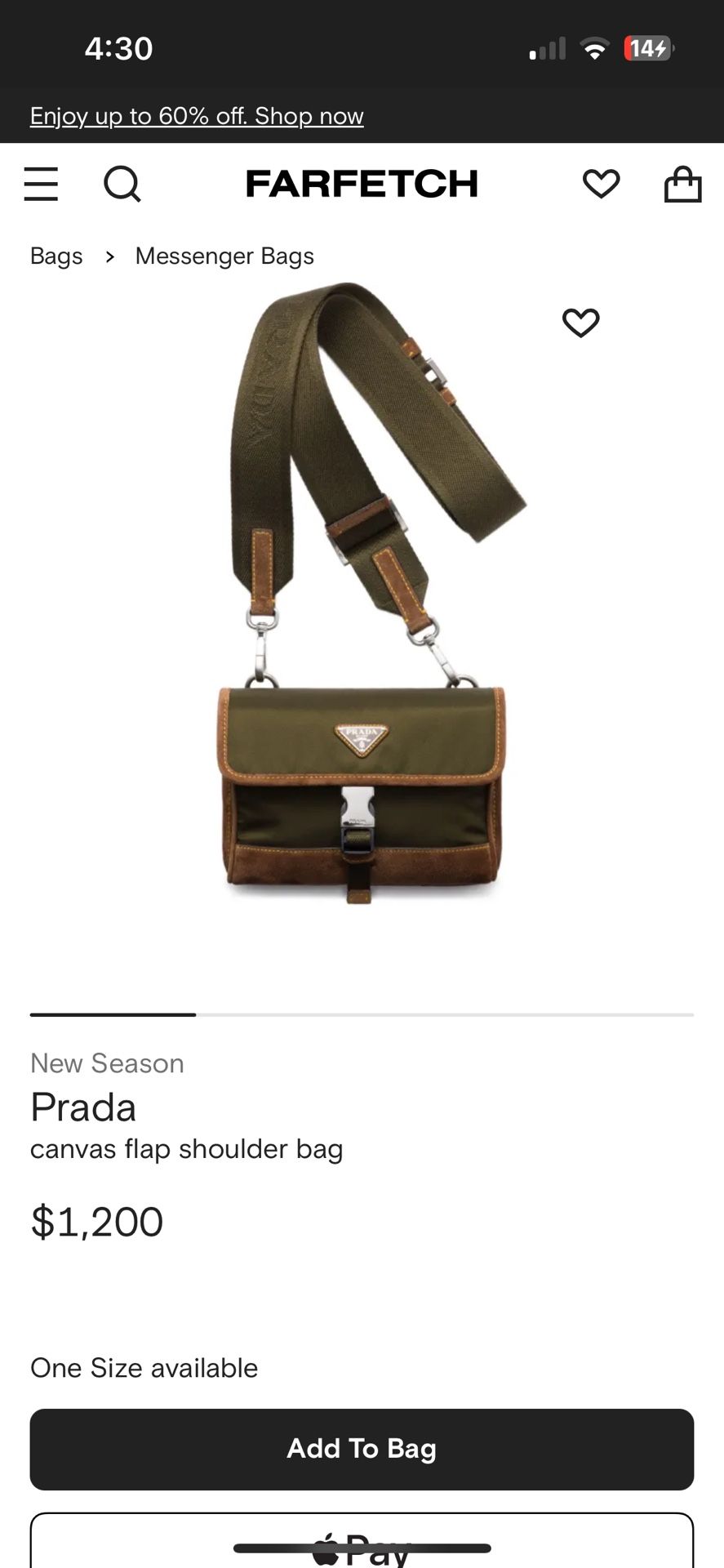 Authentic Prada Shoulder Bag