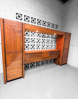 Vintage Oak Bedroom Set by Barzilay