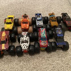 Monster Jam Truck Lot  & Hotwheels 