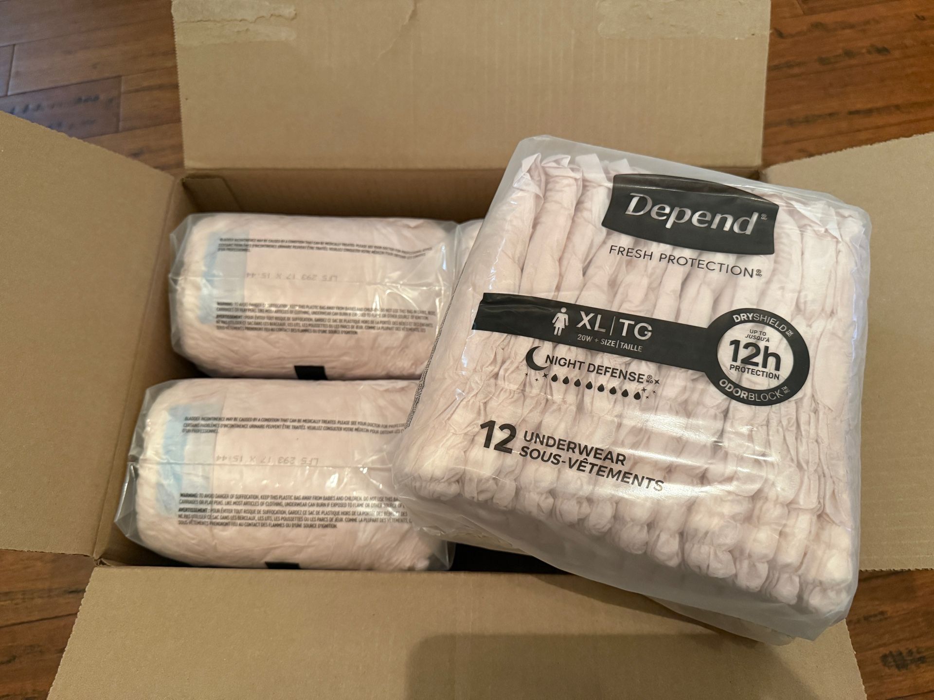 Depend XL Adult Diapers Briefs