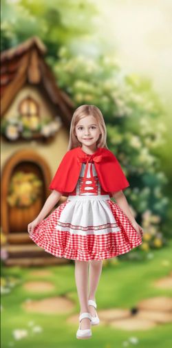 Toddler Little Red Riding Hood Inspired Halloween Costume, 2T
