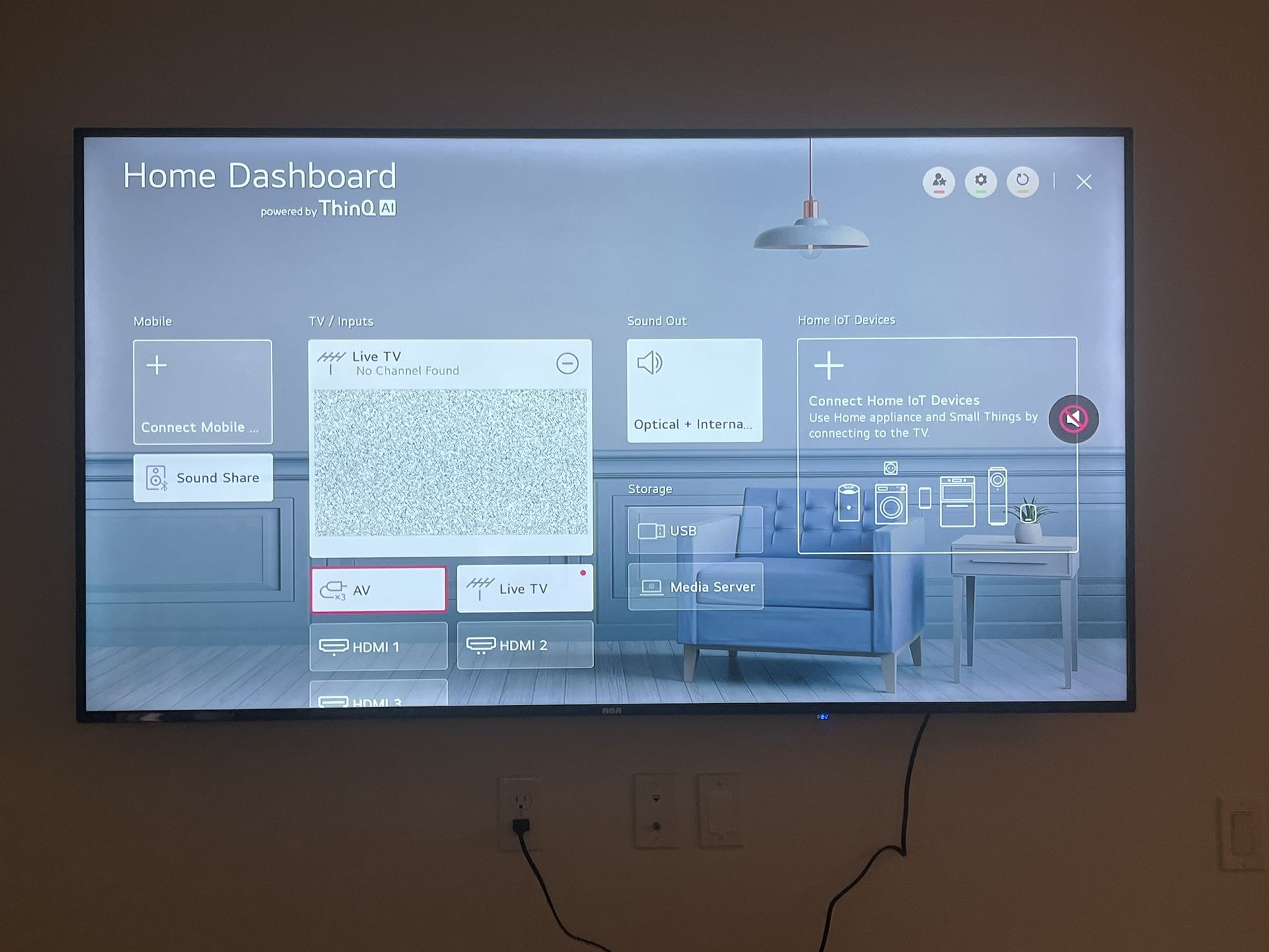 70” RCA smart TV