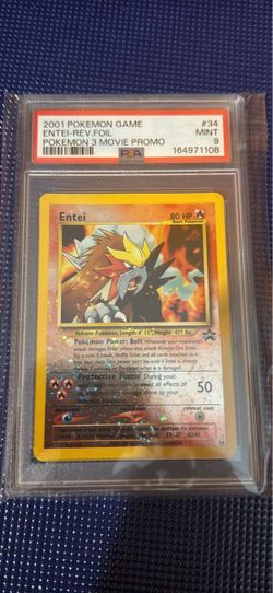 2001 Pokémon Entei Reverse Foil PSA 9 Mint