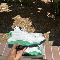 Jordan 13 Retro White Lucky Green Size 12 Men’s Shoes 