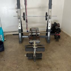 Bench Press/Squat Rack/bicep Curl/leg Extension 
