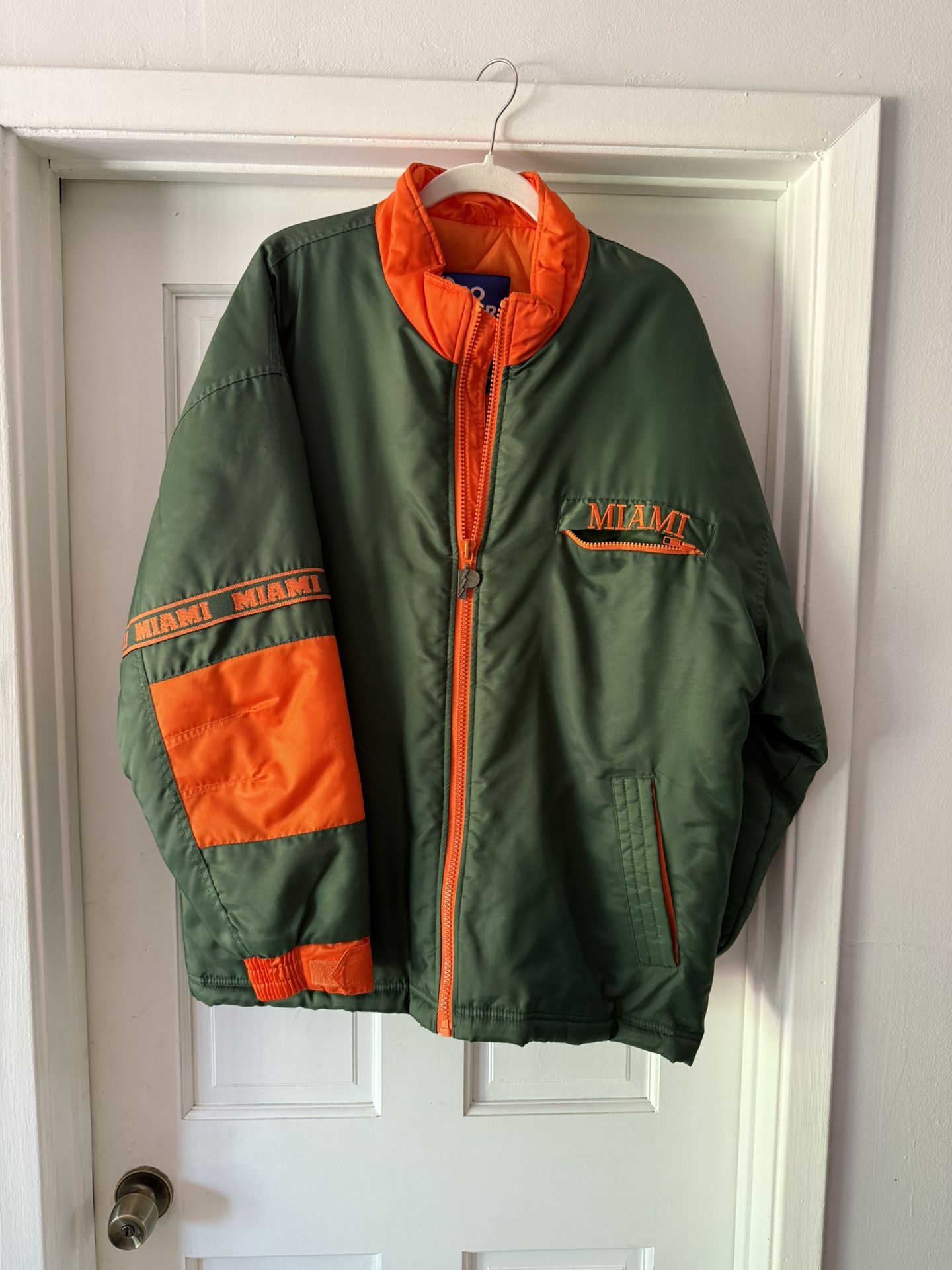 Vintage Pro player University Of Miami Bomber Jacket 
