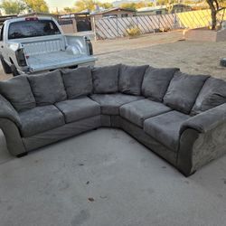 Beautiful Grey Sectional 