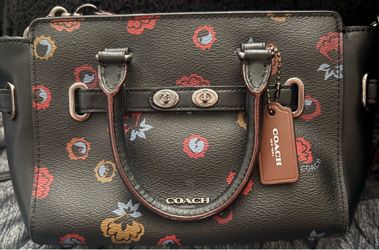 Auth COACH F22318 MINI BLAKE CARRYALL WITH PRIMROSE FLORAL PRINT