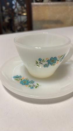 Vintage fire king cup and saucer