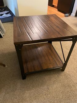 Rustic Wooden End Tables
