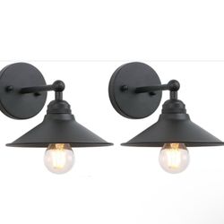 Set of 2 Indoor Reading Wall Sconces, Hardwired