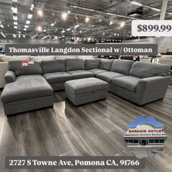 Thomasville Langdon Sectional With Ottoman 