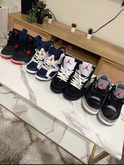 Metallic 5s black cement 3s Olympic 6s Jordan 4s