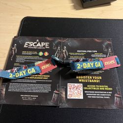 ESCAPE HALLOWEEN RAVE TICKETS!! ( 2 DAY GA TICKETS)