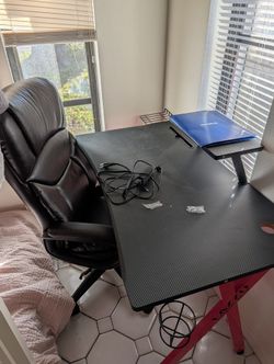 Desk and Chair  Obo Make Offer 