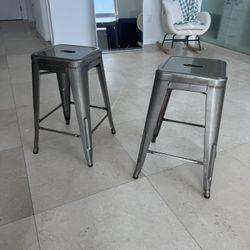 TWO BAR STOOLS 