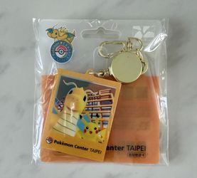 Pokemon Center Taipei Dragonite Pikachu Selfie Easy Card Keychain Taiwan Limited Metro TCG Game Booster Box Bundle Collection Packs One Piece OP