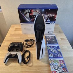 Bundle PlayStation5 Slim Console Disc Version 1TB + Extra Console Dualsense 