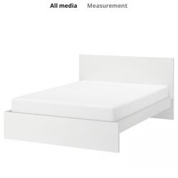 Ikea White Queen Bed Frame 