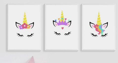 Unicorn handmade canvas