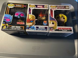 Funko Pop Lot of 3 – Ant-Man, Nova, Dark Magician Girl