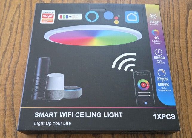 12" RGB Smart Ceiling Light Fixture With REMOTE!