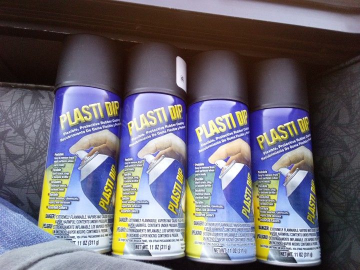 4 Cans Of Black Plastidip