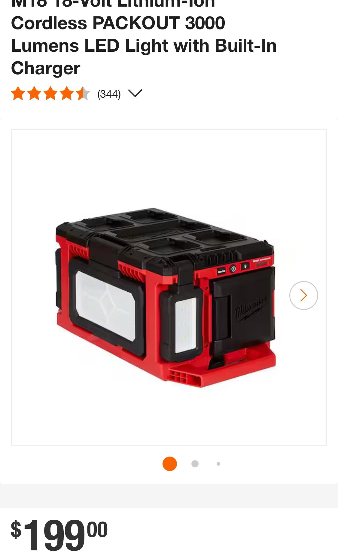 Milwaukee Packout M18 Lights/Charger
