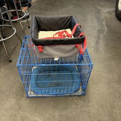 Dog Crate And Dog Car Seat 