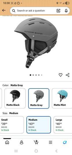 OutdoorMaster Kelvin II Ski Helmet - Snow Sport Helmet Snowboard Helmet for Men Women & Youth