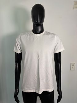 H&M Premium Cotton Plain Short Sleeve T-Shirt (White / Men’s Large)