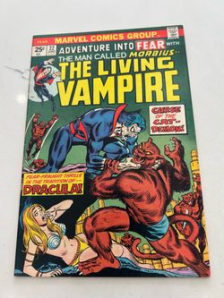 Marvel Adventure Into Fear #22 ~ 1974 Morbius ~ Bronze Age Horror ~ Gerber ~ Kane, 7.0 Grade