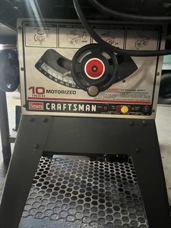 Sears Craftsman 10-Inch Motorized Table Saw